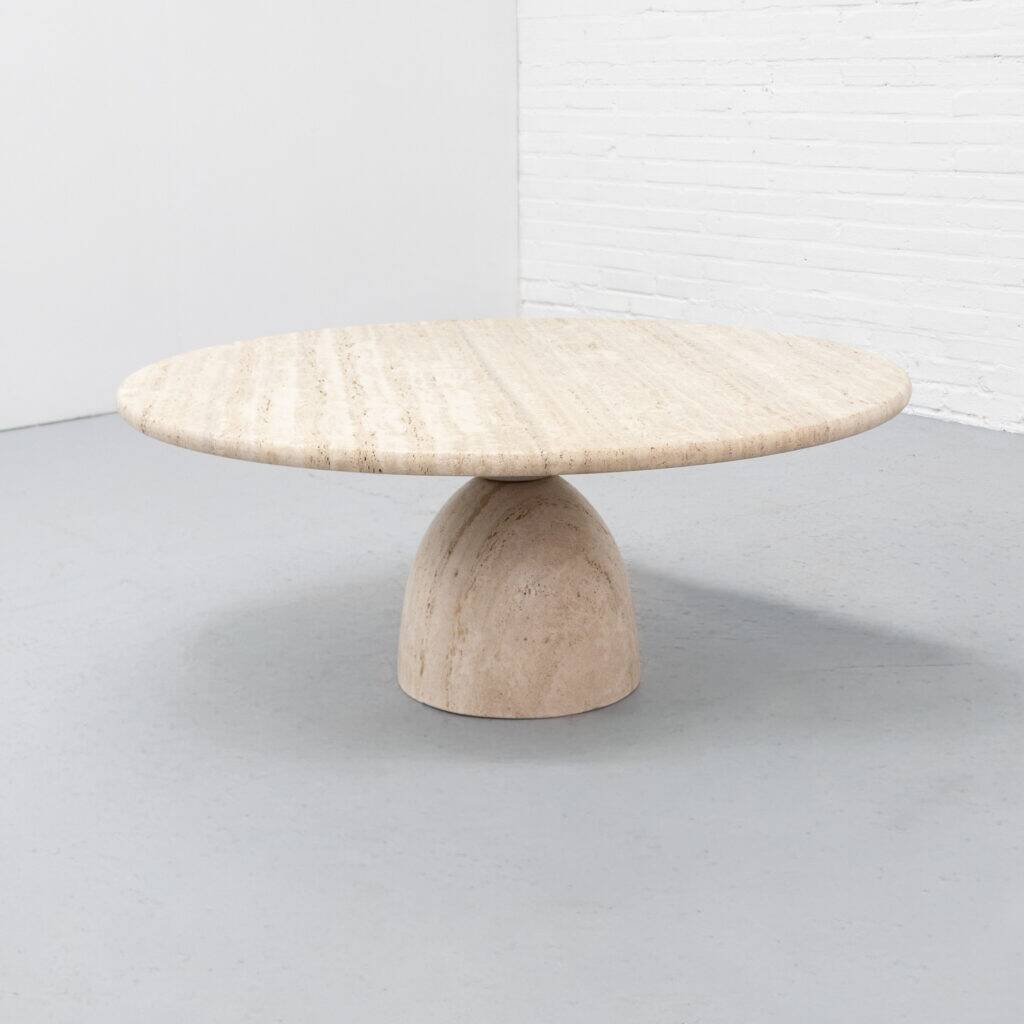 Travertin 'Finale' coffee table by Draenert 1970s