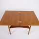 Folding table - Teak & Beech - Brass fittings - Børge Mogensen - Søborg Furniture Factory - 1950s