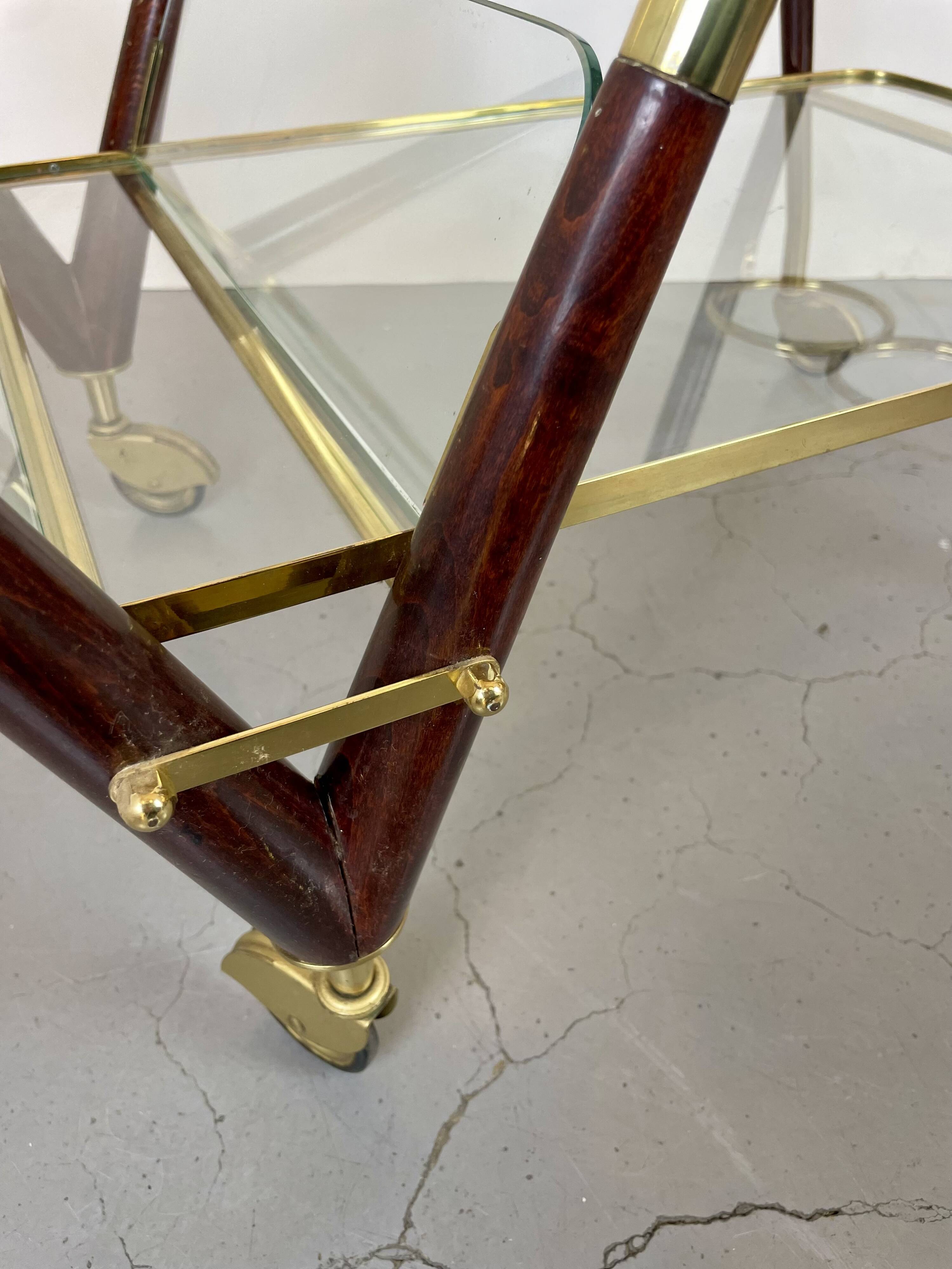 Bar Cart Trolley style Cesare Lacca, 1950’s
