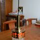 Suspension Raak gold orange 1970s pop