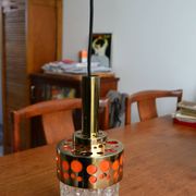 Suspension Raak gold orange 1970s pop