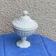 Candy cup in old white opaline, pearl pattern