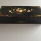 Black, hand-painted vintage jewellery box