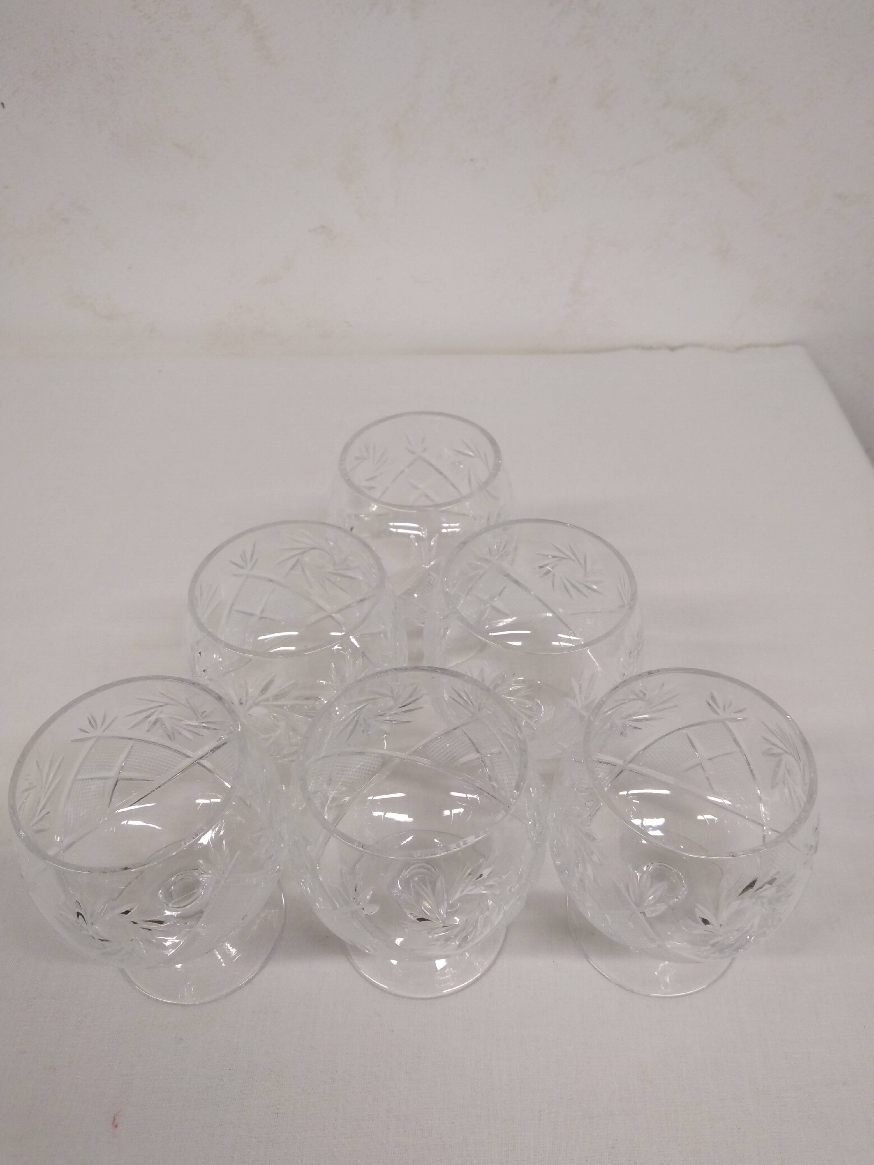HEMAH cut crystal cognac glass