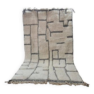 Handmade wool Berber rug 250x150 cm