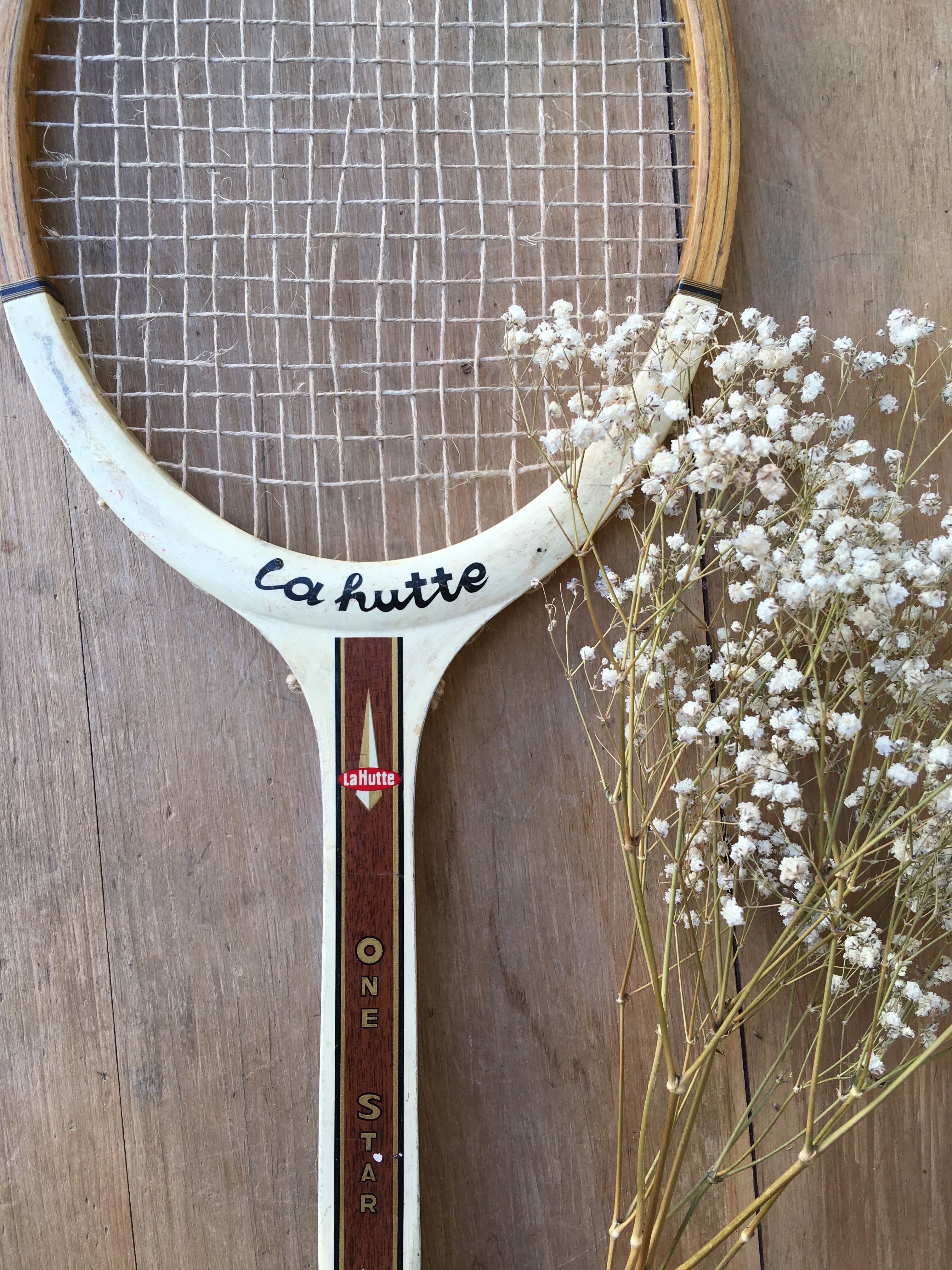 Vintage tennis racket "La Hutte"