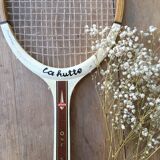 Vintage tennis racket "La Hutte"
