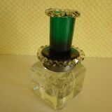 Antique Desk Candlestick from Vallérystal Crystal Factory, 1890s