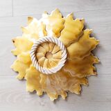 Fruit bowl, dish, in Vallauris style slip