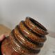 Vintage Fat Lava Vase: West German Brown Glazed Ceramic, Retro Boho Decor