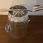 Seau à glaçon "Cristal de Paris" + cuillère multiples poinçons
