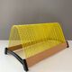 Vintage record stand, vinyl record holder, plattofix germany, yellow 50 records