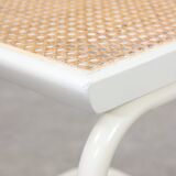 Vintage Cesca B32 chair in white by Marcel Breuer, 1970s