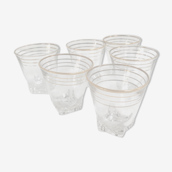 6 verres à liqueur anciens