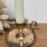 Brass cellar rat candle holder