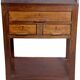 Meuble de chevet en teck birman ancien