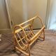 Porte revues vintage en rotin