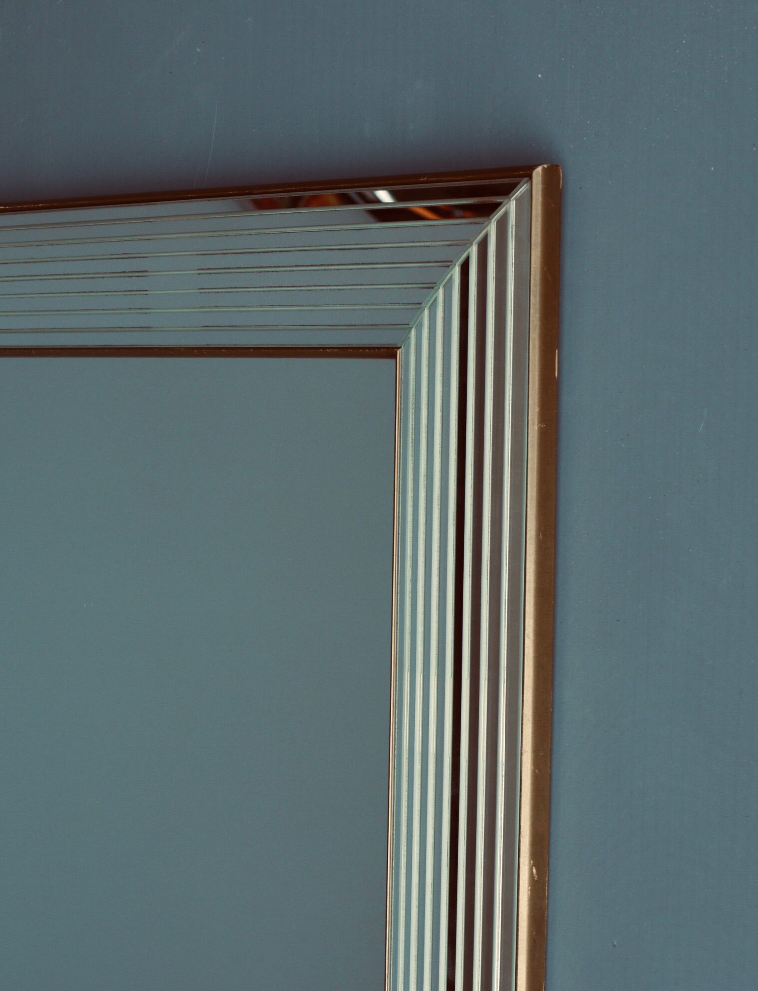 Vintage wall mirror by Deknudt, Belgium 1970