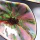 Pair of multicoloured glazed ceramic studio dishes, vintage 1960s.