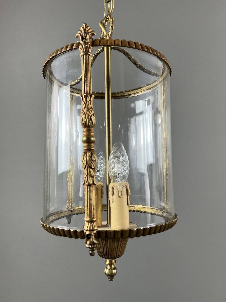 Pair of suspended lanterns in Louis XVI style, 20th Century
