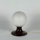 Wall lamp or table lamp in opaline glass and metal, 70s