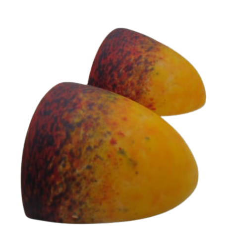 2 wall sconces glass paste Patrick Crespin