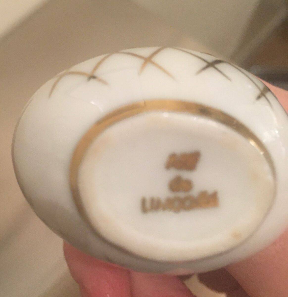 Paire de salerons Limoges