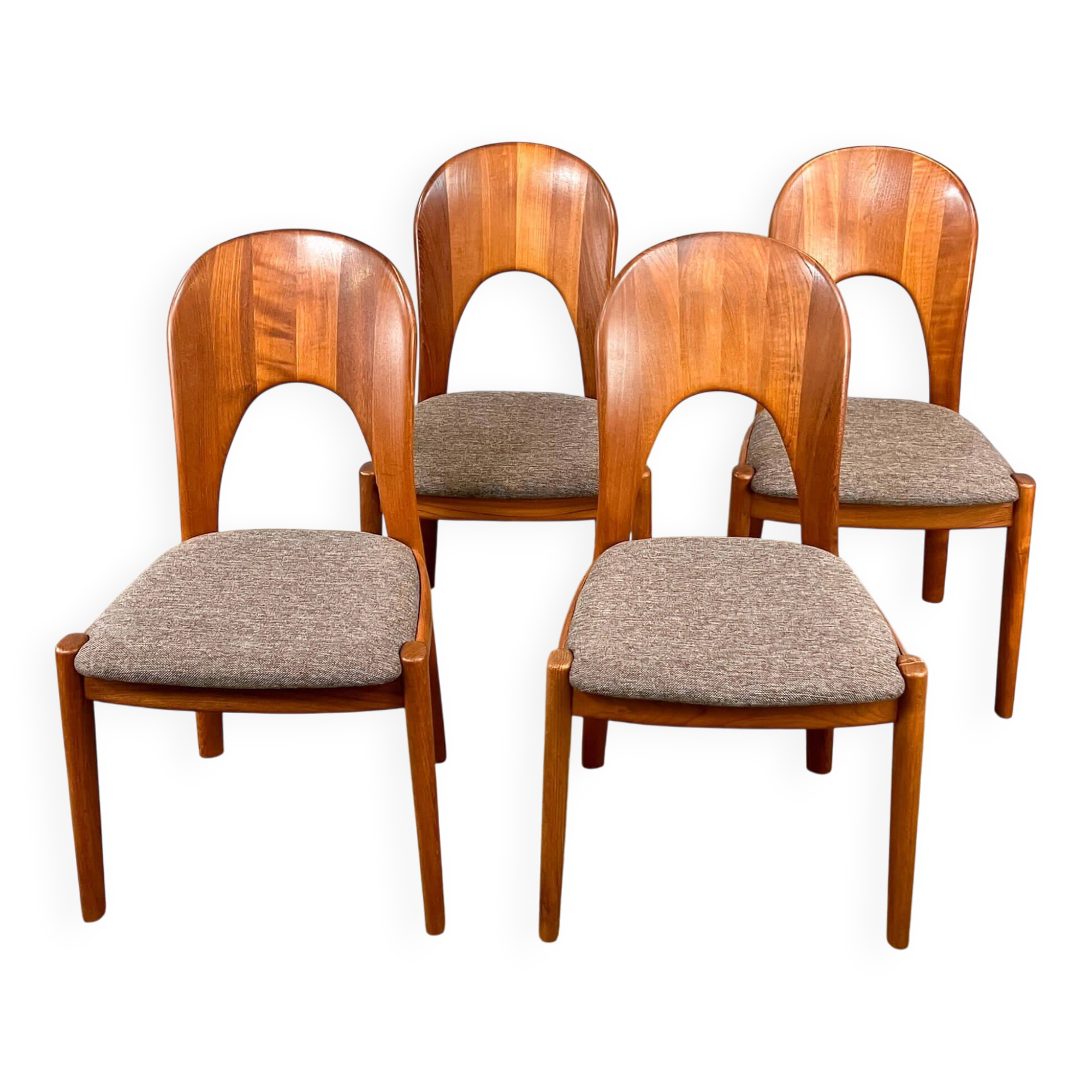4 'Ole' dining chairs by Koefoeds Hornslet Møbelfabrik, teak, 1960s