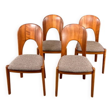 4 'Ole' dining chairs by Koefoeds Hornslet Møbelfabrik, teak, 1960s