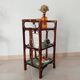 Vintage standing shelf in bamboo and rattan