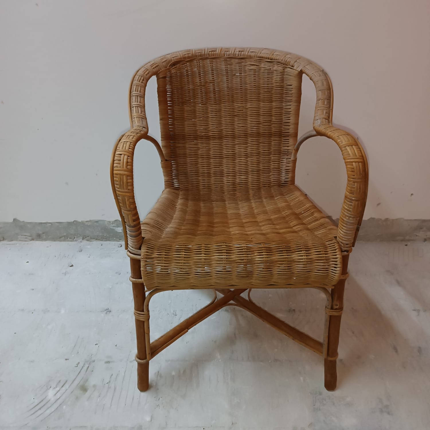 2 rattan armchairs for children