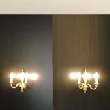 Pair of Regency style wall lamps