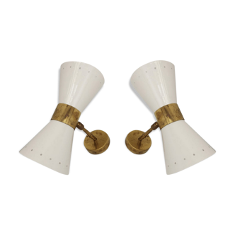 Appliques italiennes diabolo blanc