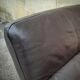 Pair of Scandinavian leather armchairs and ottoman, Ekornes, Norway, 1970