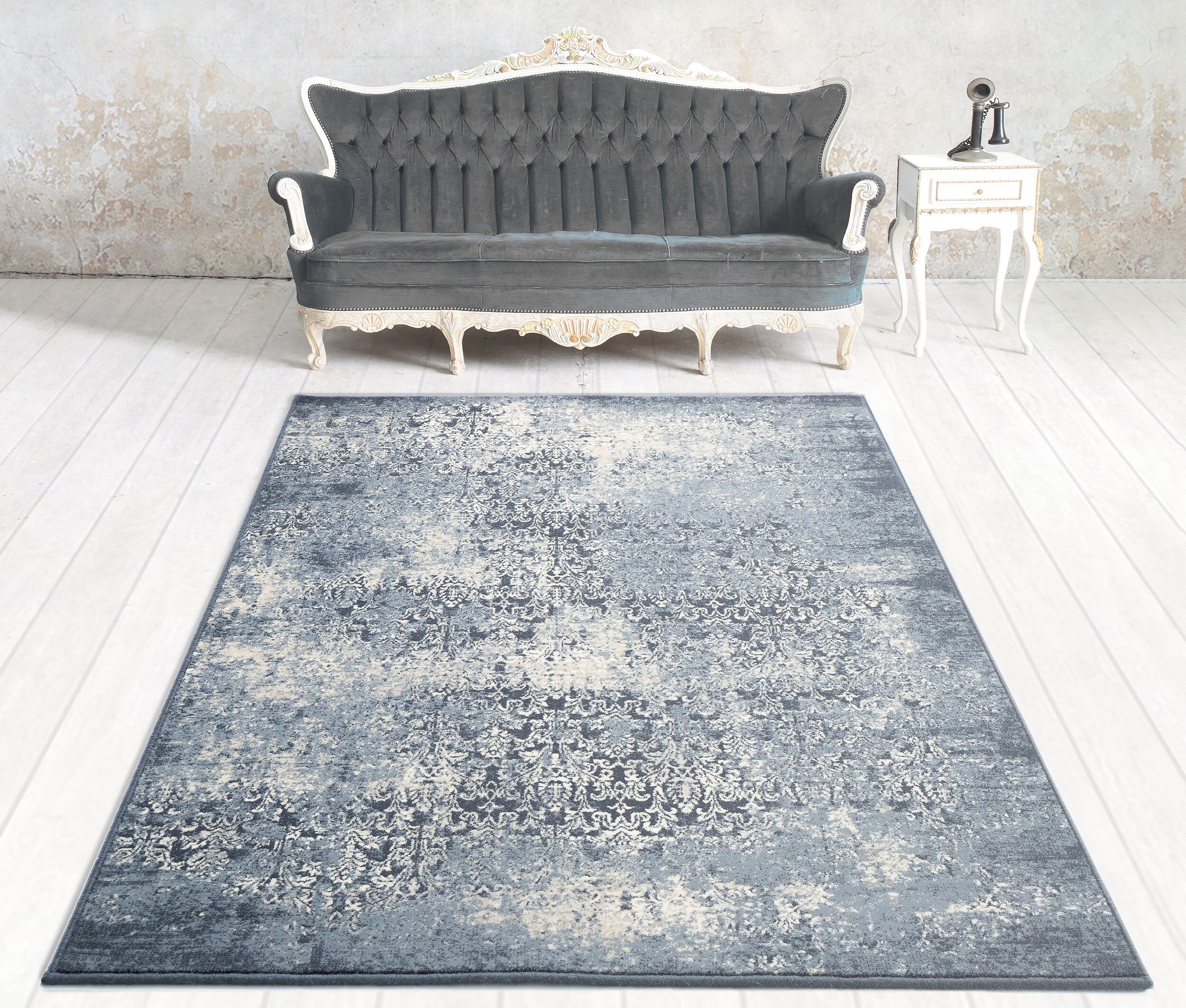 Tapis bleu 1,6x2,3 m