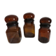 Amber glass jars