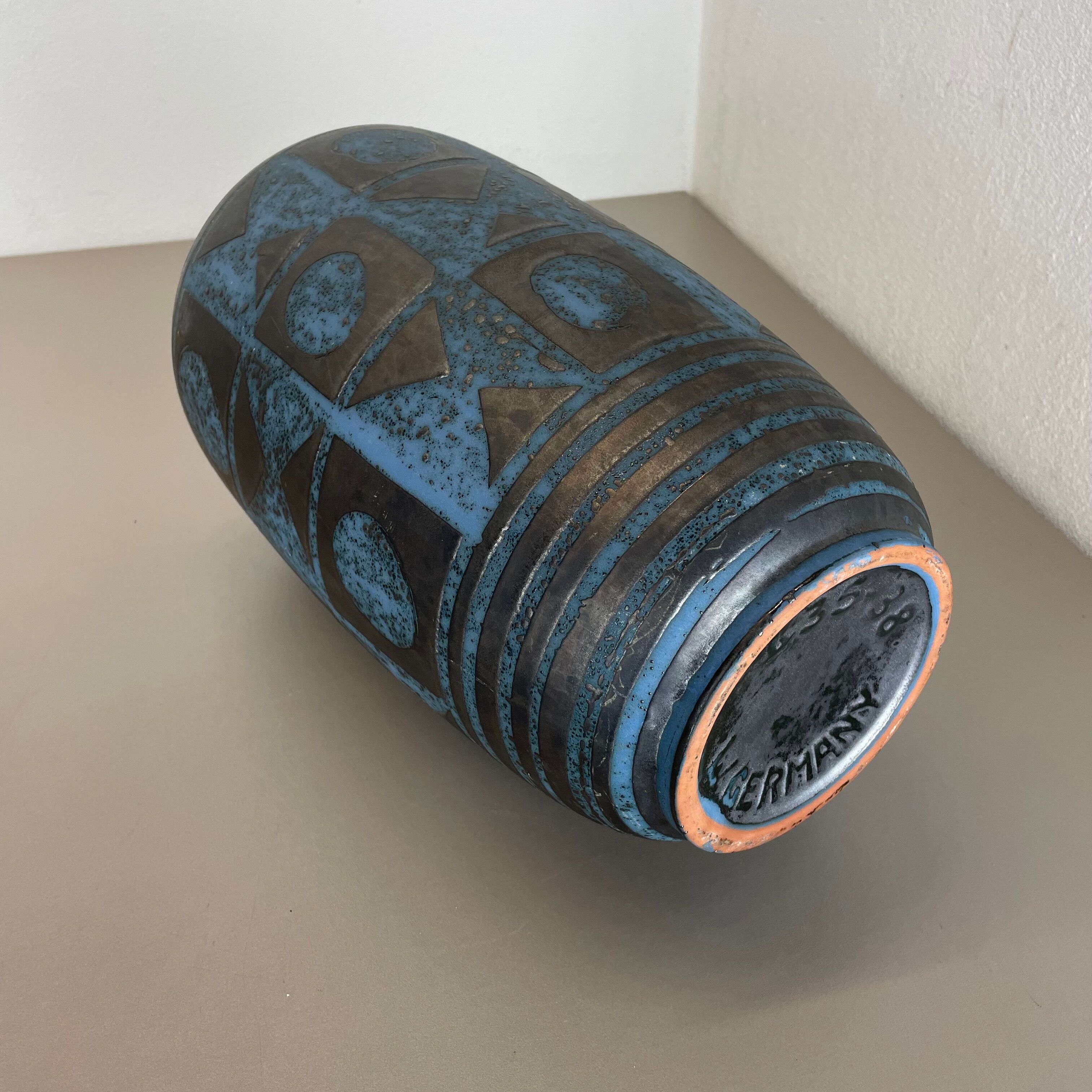 Fat Lava Ceramic "Ankara" Vase by Heinz Siery Carstens Tönnieshof, Germany 1960s