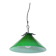Green Murano conical pendant light, Italy 1980.