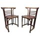 Chairs in the Jugendstil style of Josef Hoffmann