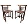 Chairs in the Jugendstil style of Josef Hoffmann