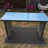 Modernist industrial and vintage console table in Stafor brand metal