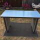 Modernist industrial and vintage console table in Stafor brand metal