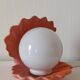 Vintage ceramic seashell lamp
