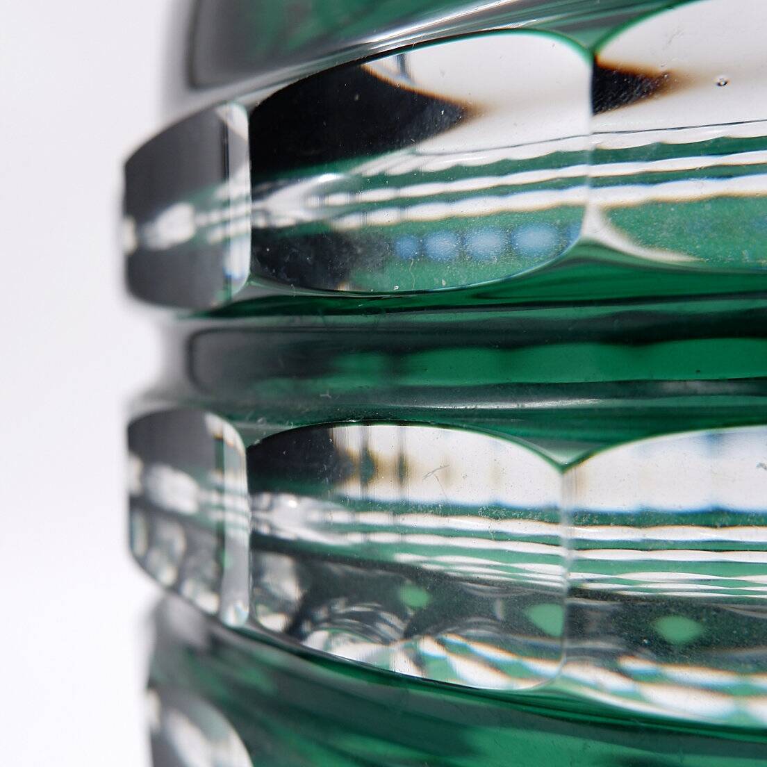 Val Saint Lambert Crystal Art Deco Vase