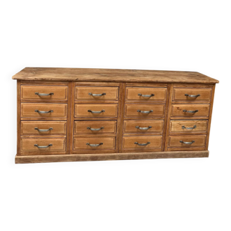 Ancien meuble de métier en chêne