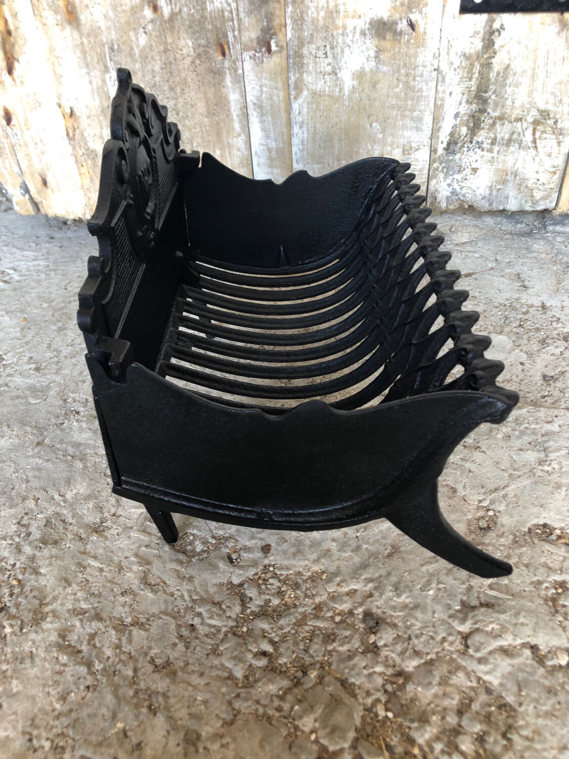 Old fireplace fireplace cast iron removable plate