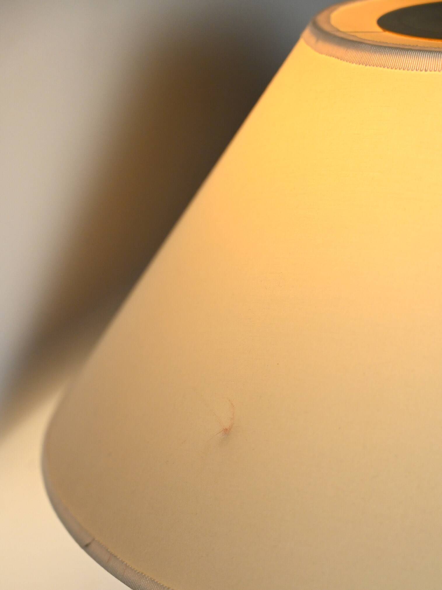 Brass table lamp by Josef Frank, original shade