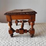 Antique footrest stool