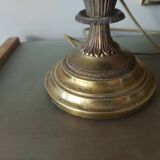 Pineapple lamp in golden brass