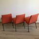 Suite 3 vintage chairs 1950 CM 145 Pierre Paulin